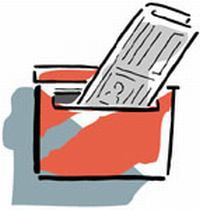 新聞折込で内覧会を告知